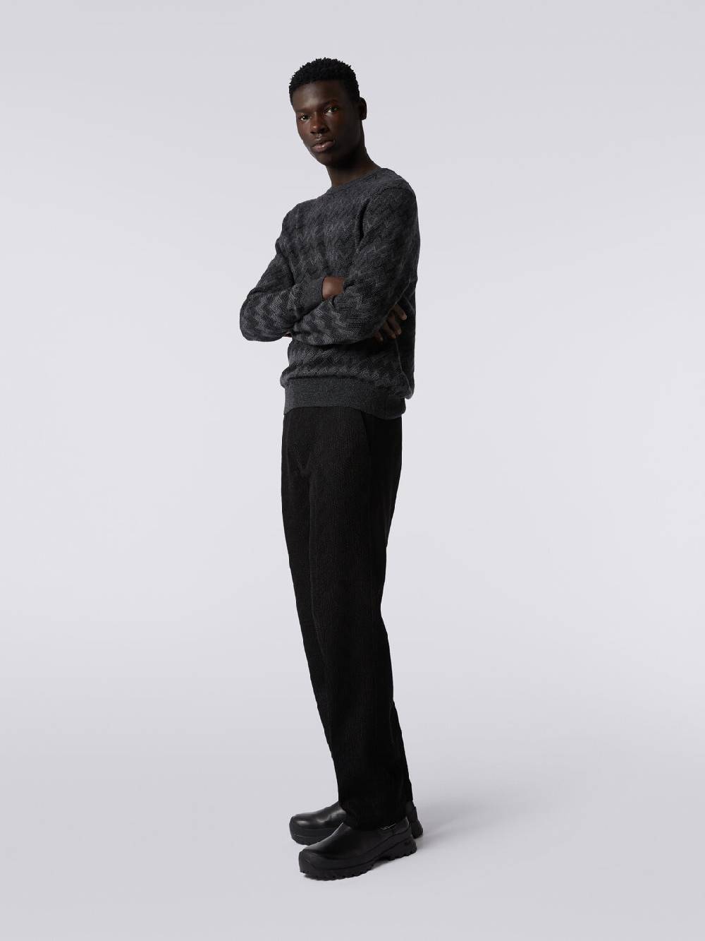 Missoni Pantaloni chino in cotone chevron Spedizione gratuita