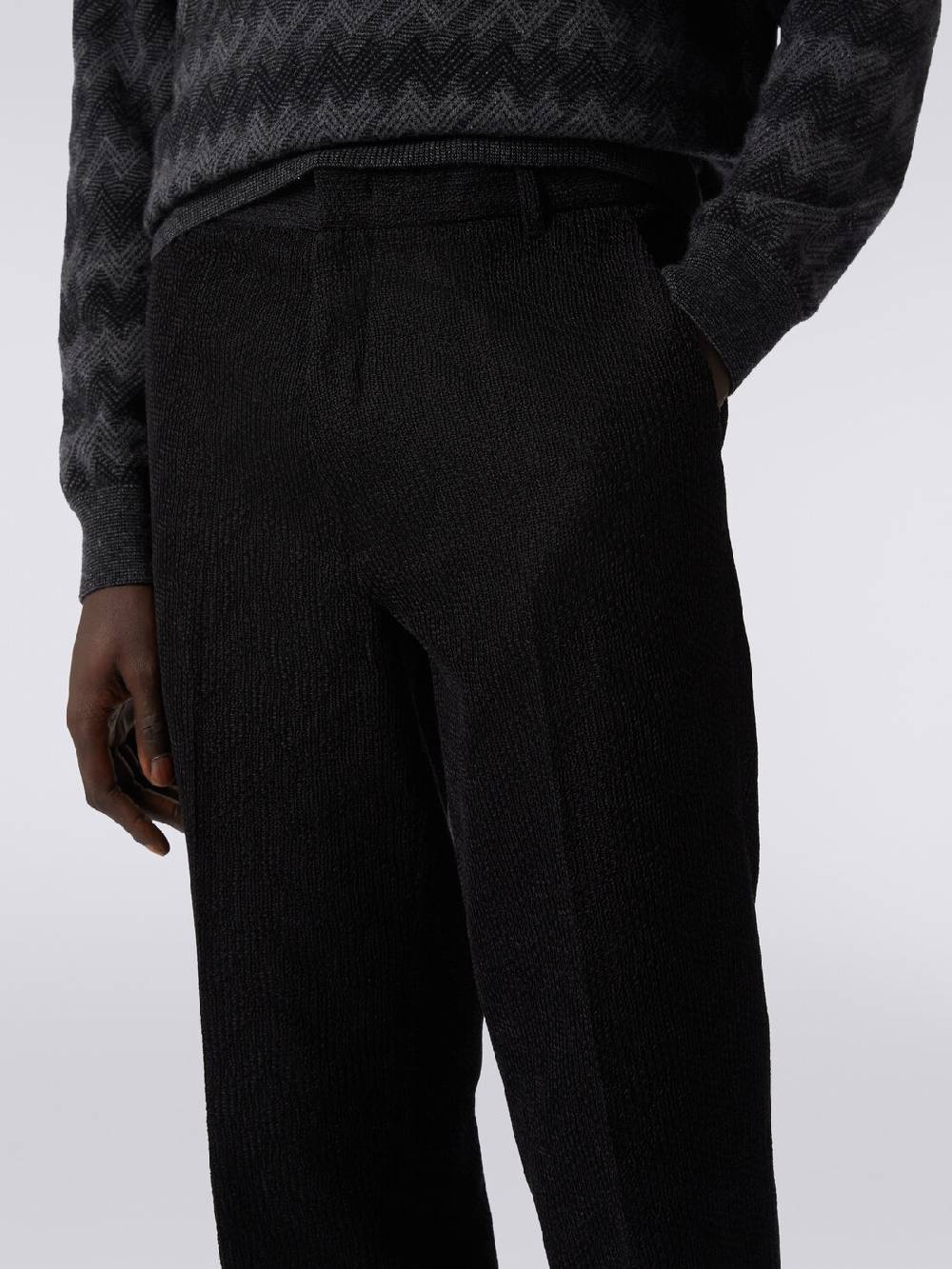 Missoni Pantaloni chino in cotone chevron Spedizione gratuita