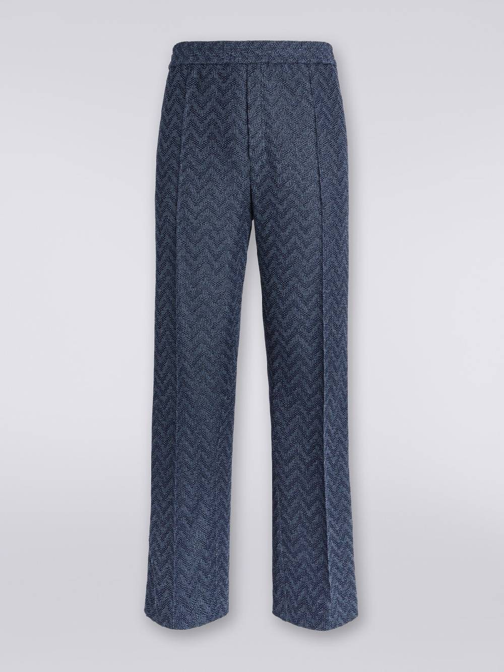 Missoni Pantaloni dritti in maglia di cotone chevron Sconto di tempo limitato