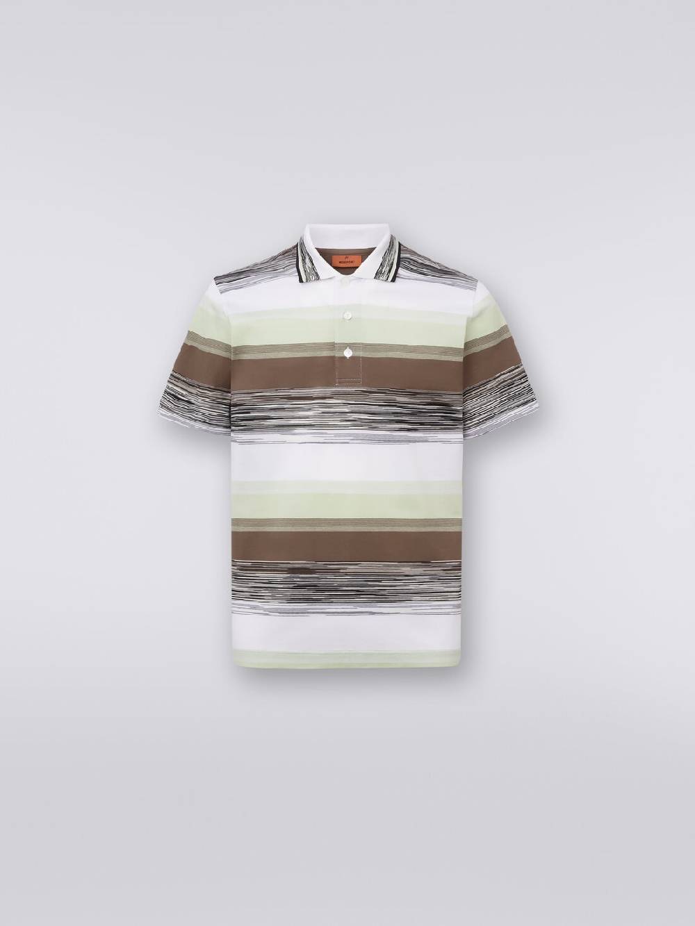 Missoni Polo a maniche corte in jersey di cotone fiammato Offerta speciale
