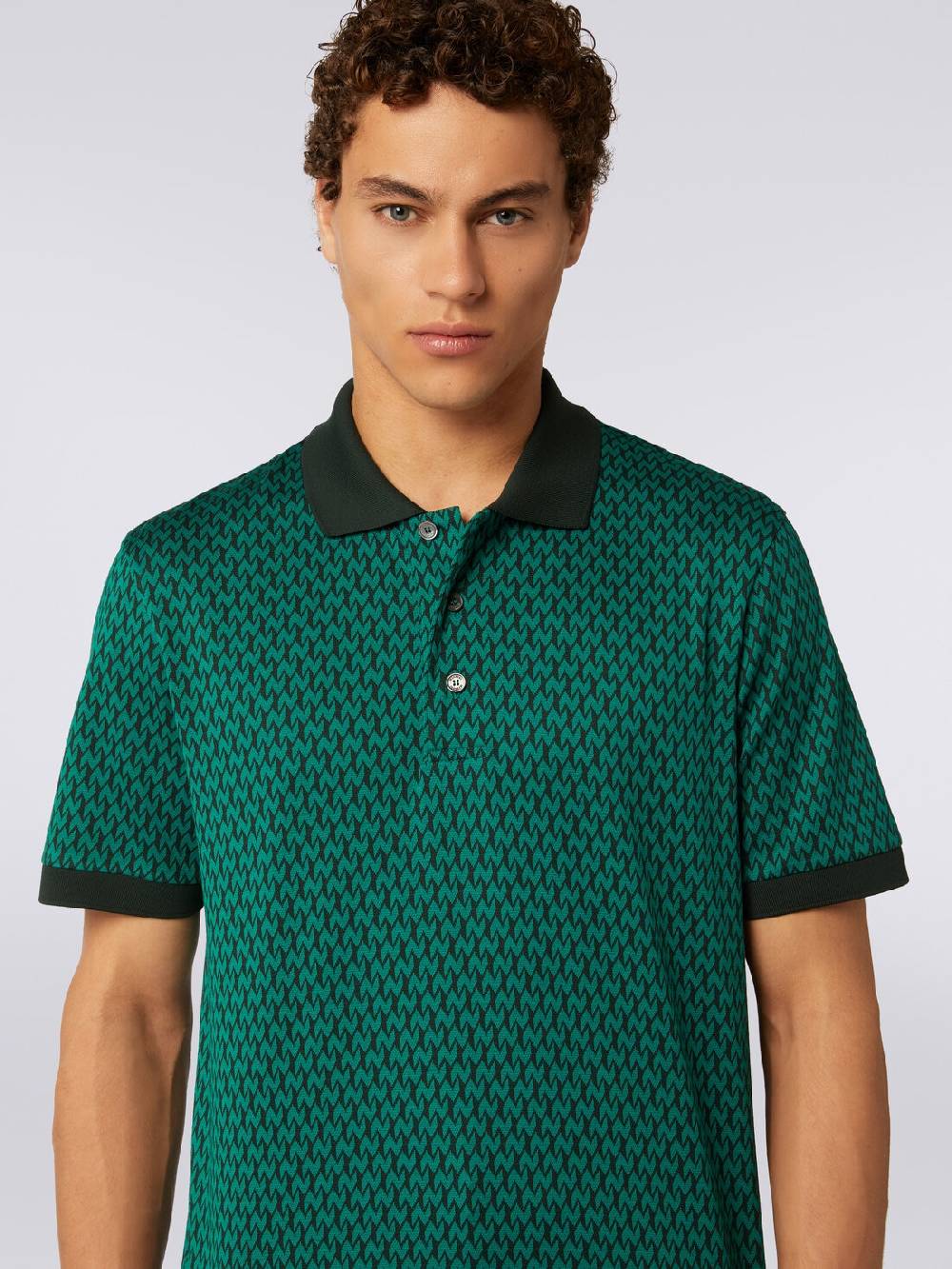 Missoni Polo a maniche corte in cotone Grande vendita