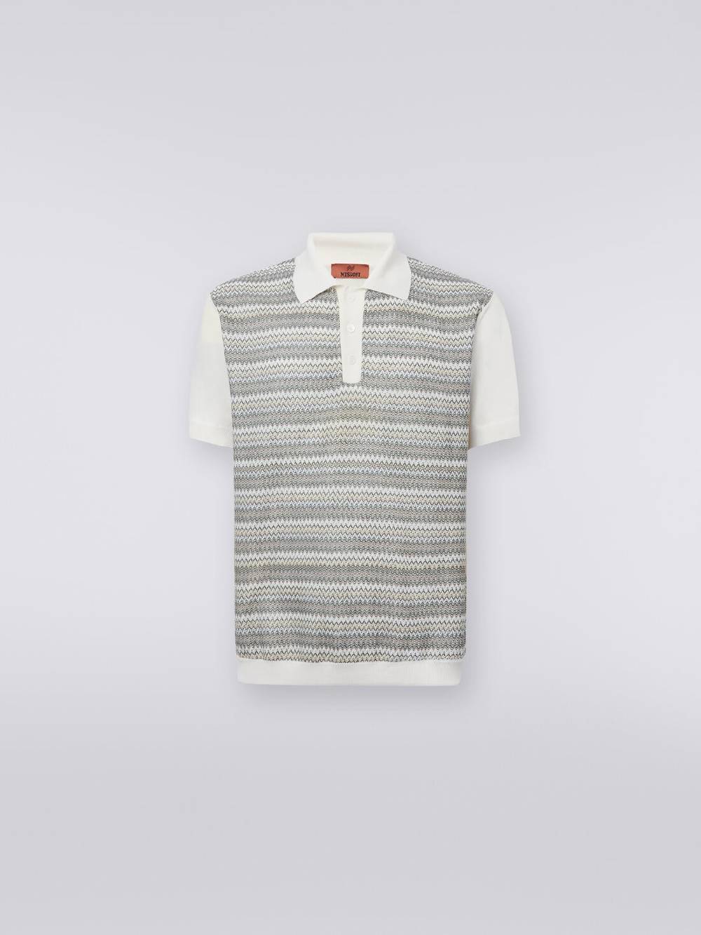 Missoni Polo a maniche corte zig zag con profili a contrasto Fornitura limitata