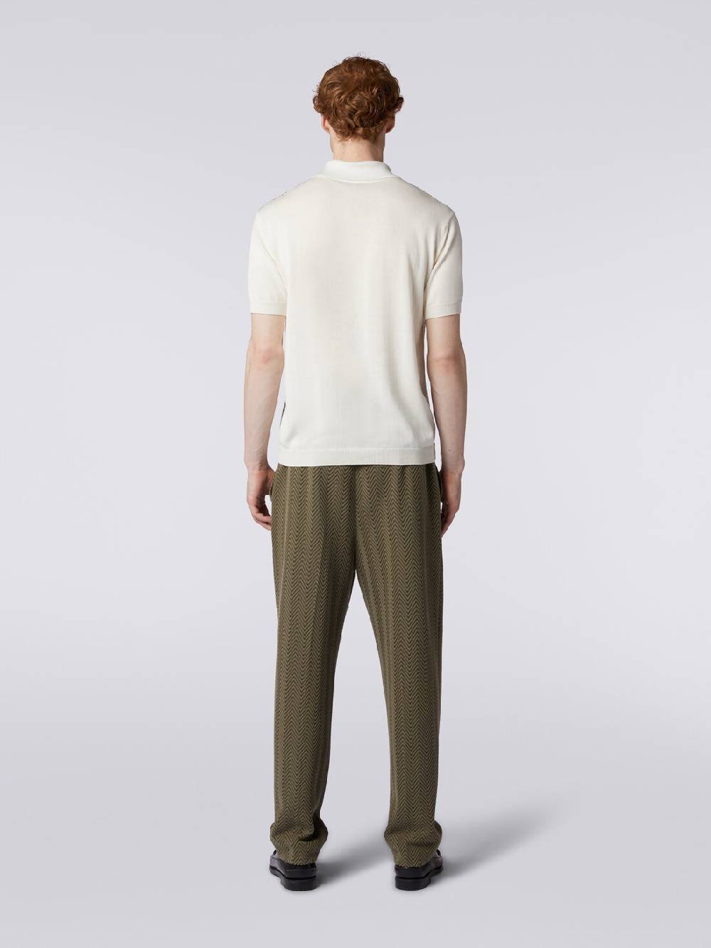 Missoni Polo a maniche corte zig zag con profili a contrasto Fornitura limitata