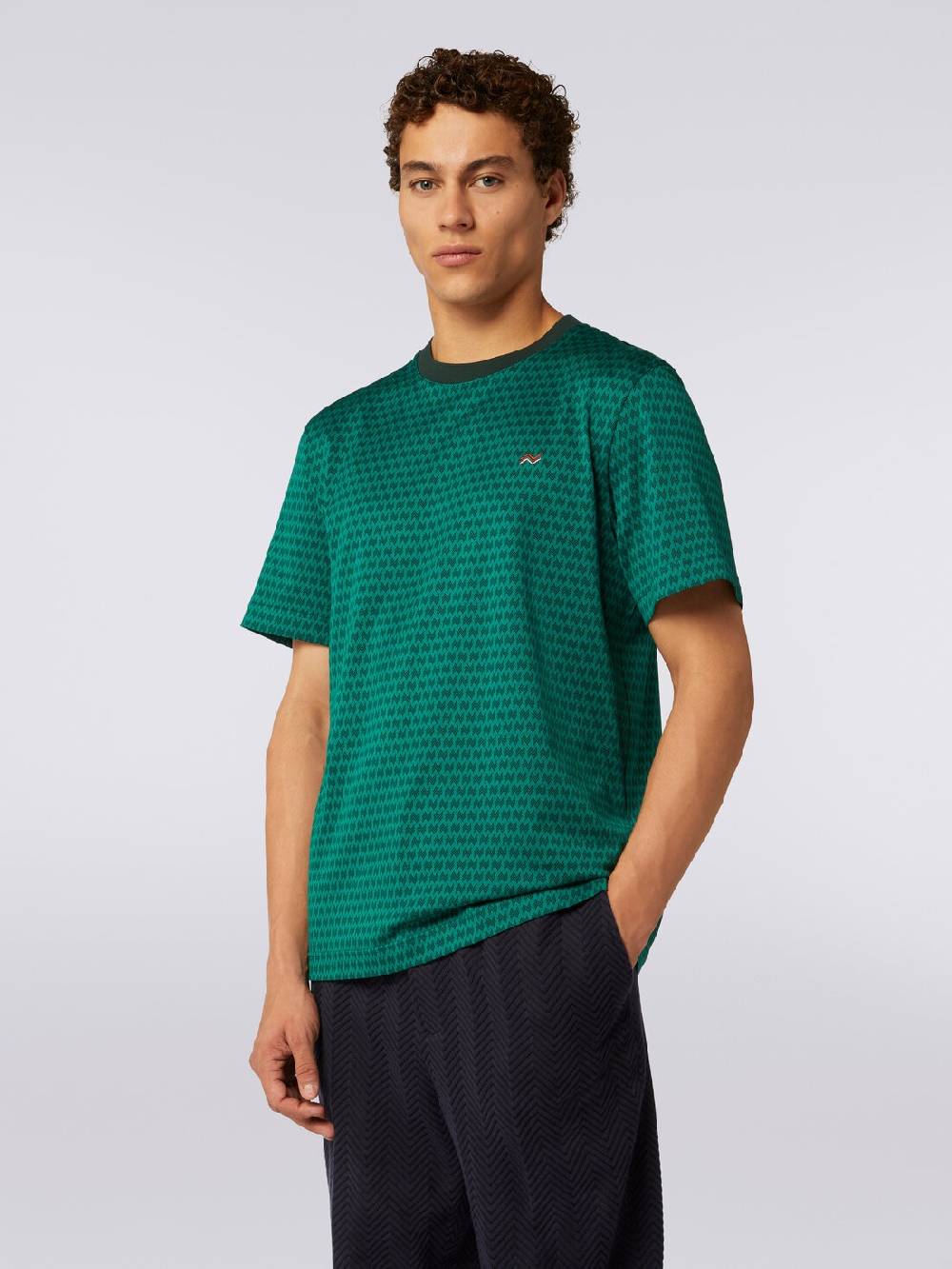 Missoni T-shirt girocollo in cotone con ricami Black Friday