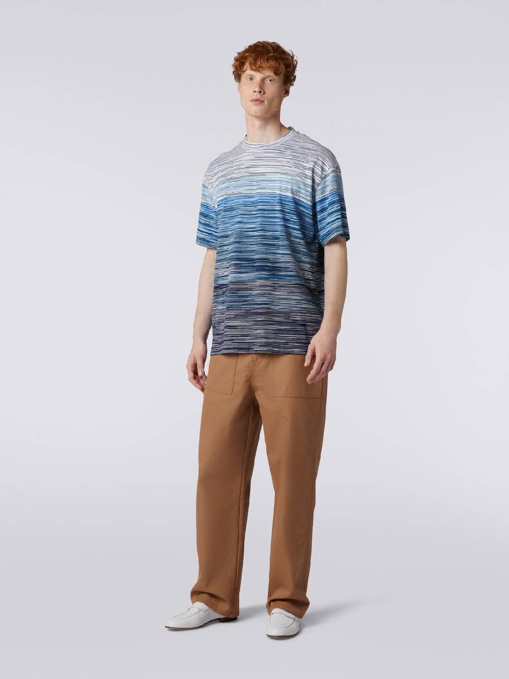 Missoni T-shirt a maniche corte in cotone fiammato Offerta San Valentino