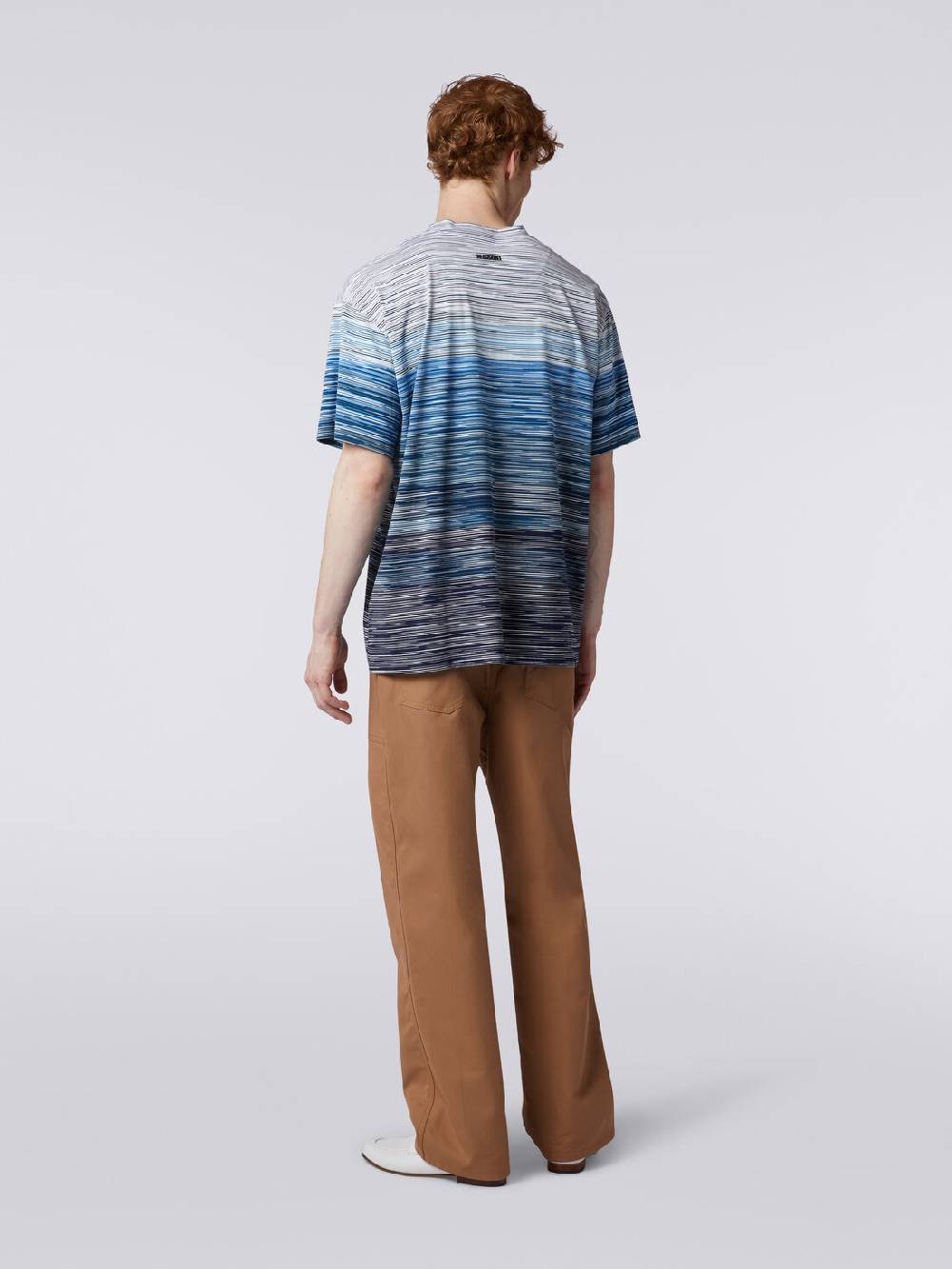 Missoni T-shirt a maniche corte in cotone fiammato Offerta San Valentino