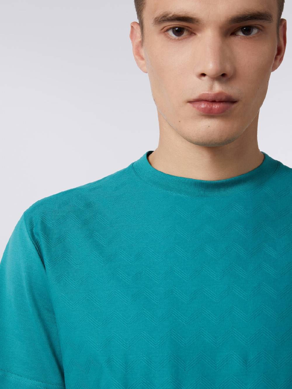 Missoni T-shirt a maniche corte in cotone zig zag Offerta Anniversario