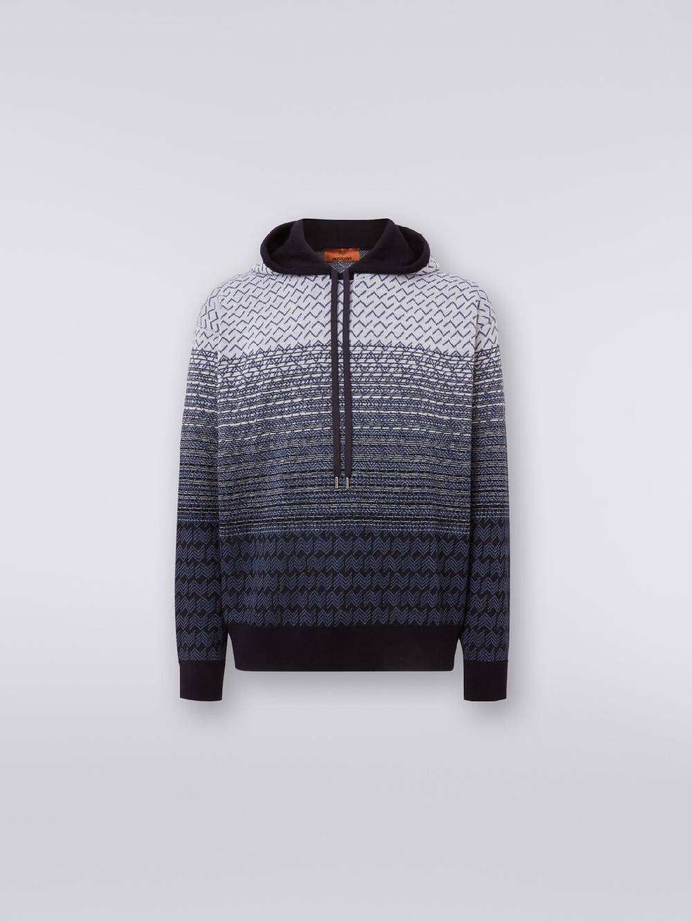 Missoni Felpa in lana e cotone con cappuccio Vendita calda