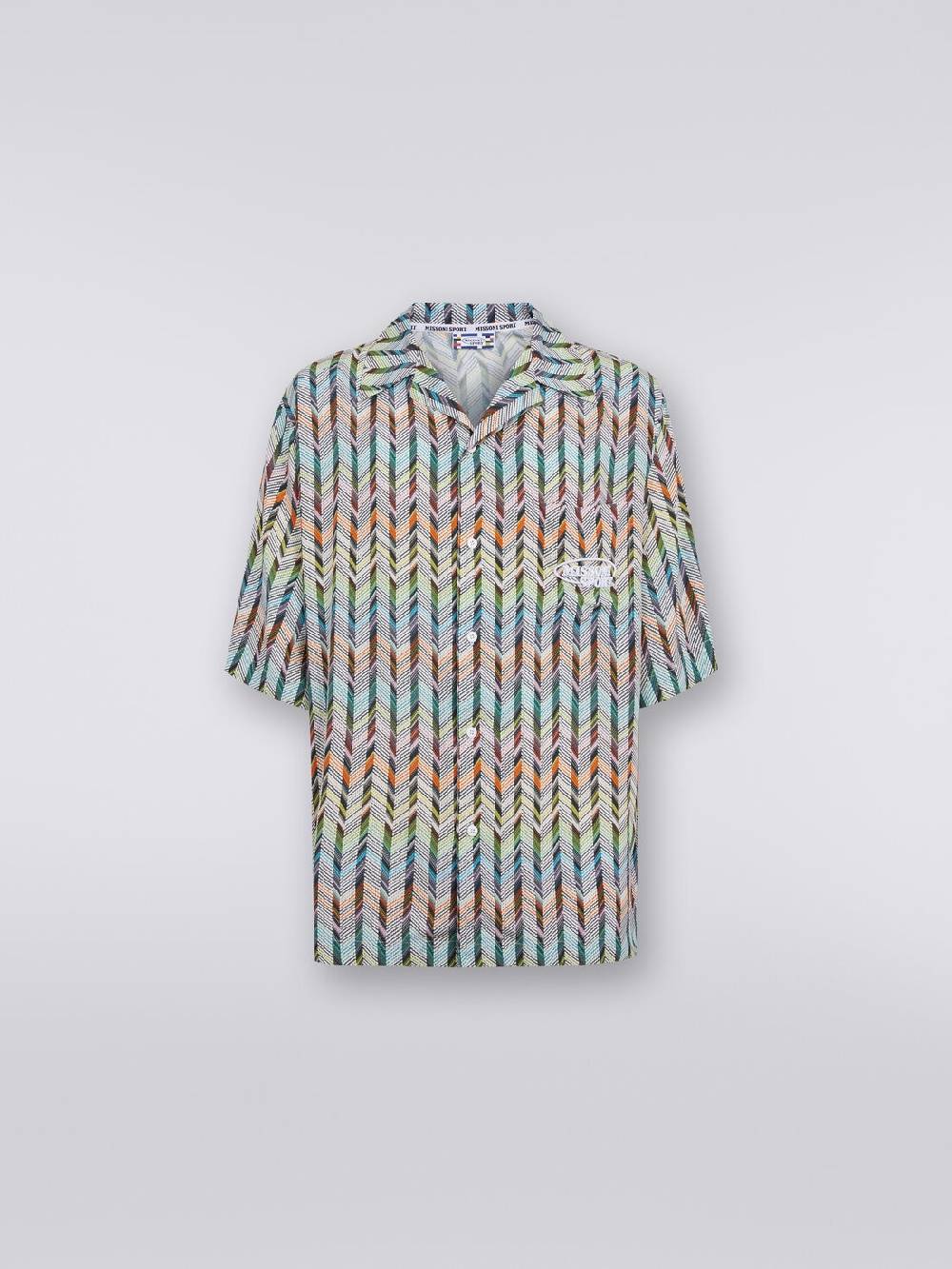 Missoni Camicia da bowling in viscosa stampata con logo Latest fashion