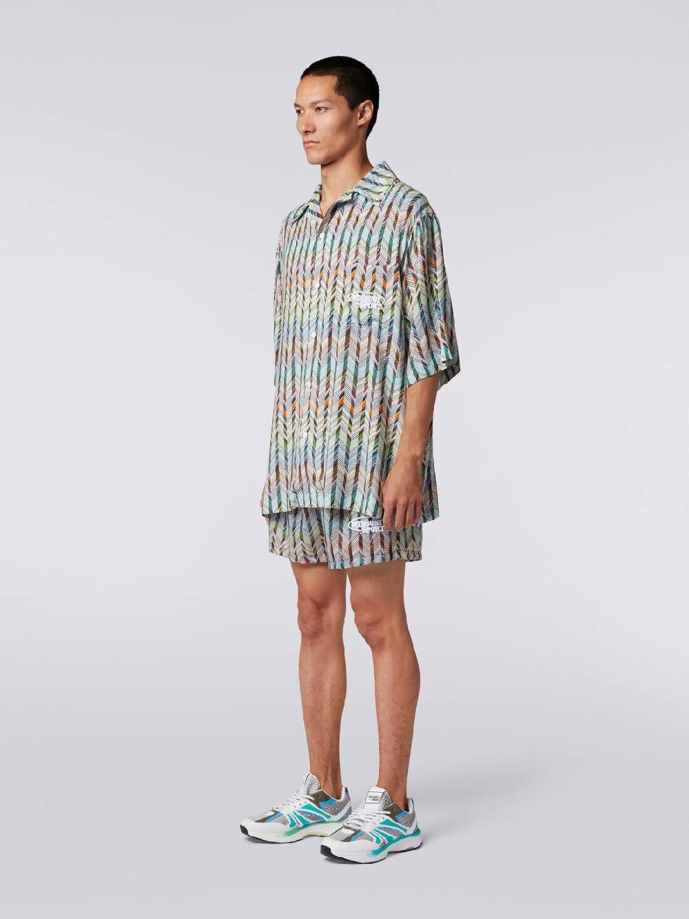 Missoni Camicia da bowling in viscosa stampata con logo Latest fashion