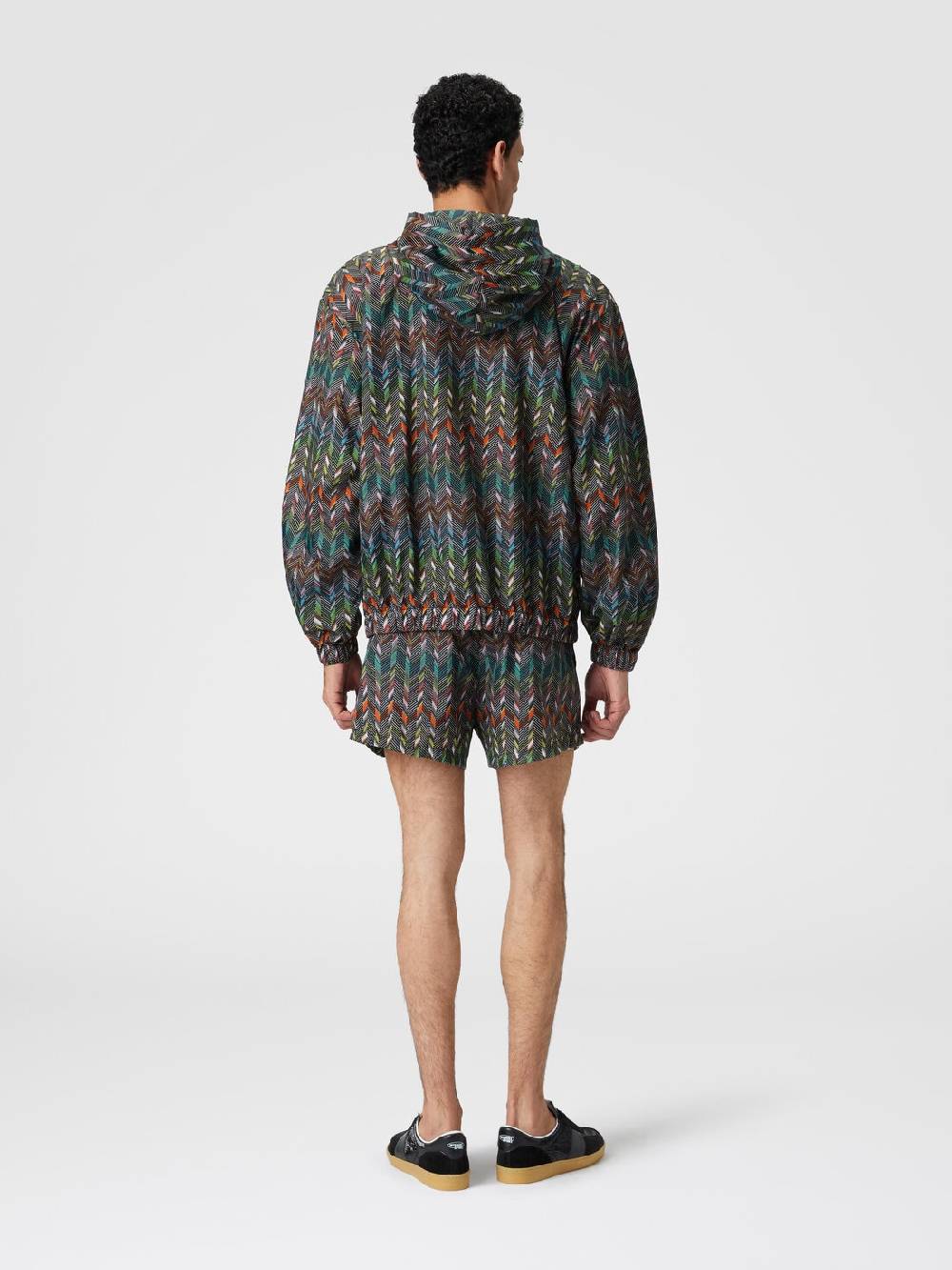 Missoni Giacca a vento in nylon stampato con logo Online Outlet