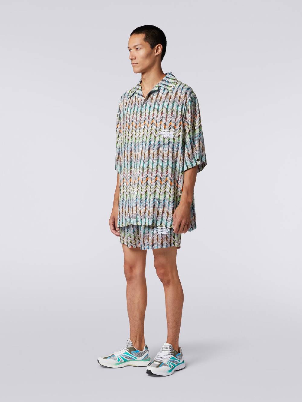 Missoni Boxer mare in nylon stampato con logo Offerte esclusive