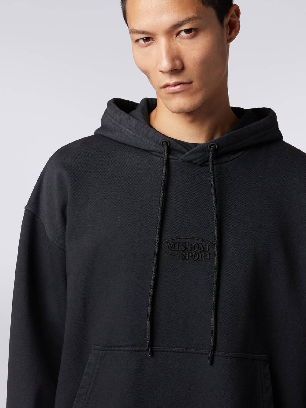 Missoni Felpa in cotone con cappuccio e logo Lightning offer