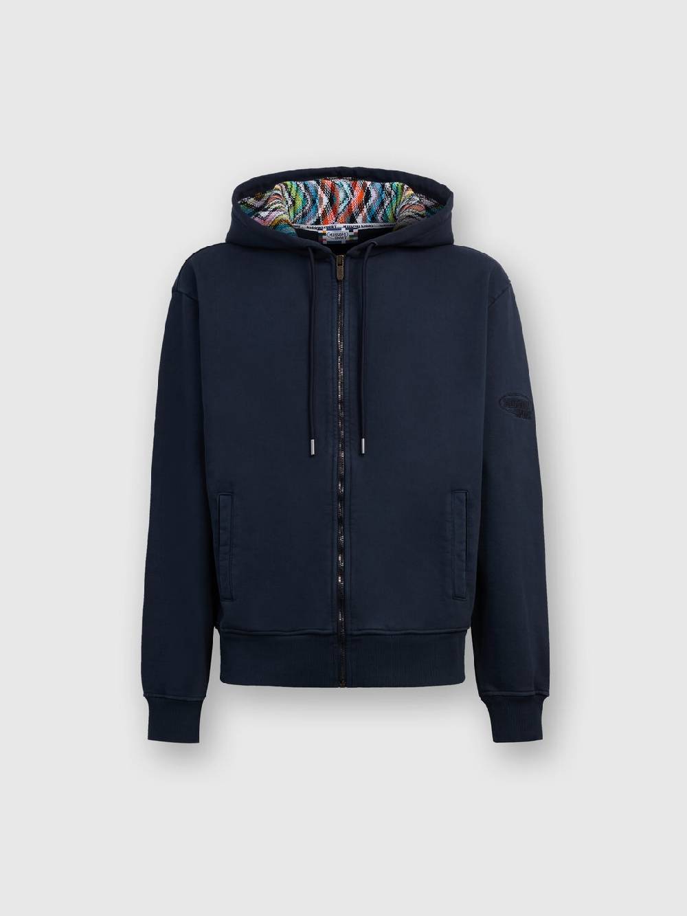 Missoni Cardigan in felpa di cotone con cappuccio foderato in maglia Bestseller