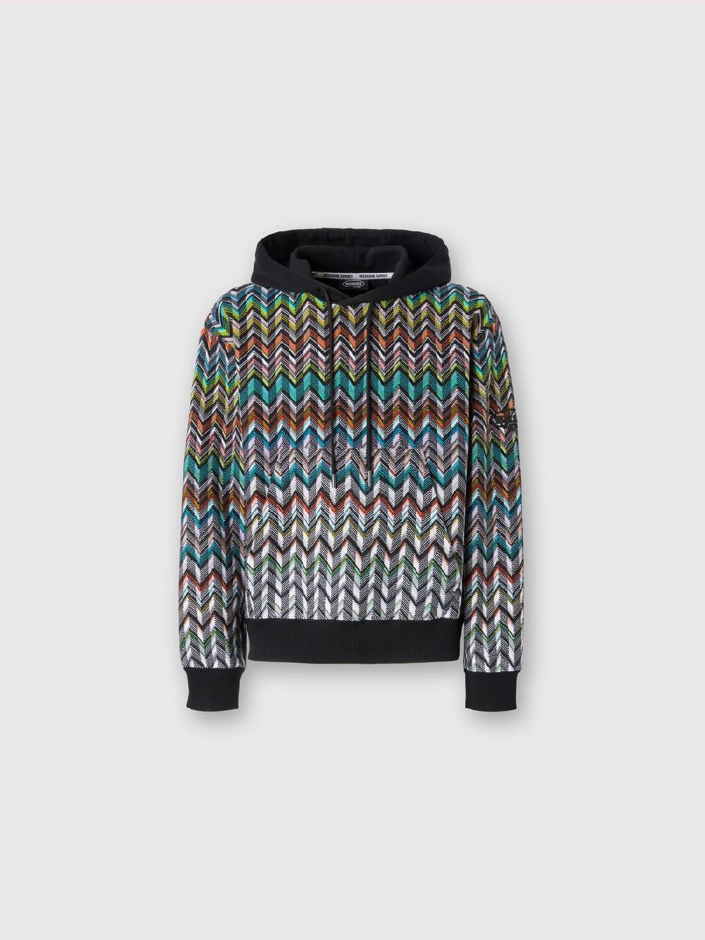 Missoni Felpa con cappuccio in maglia zig zag Liquidazione