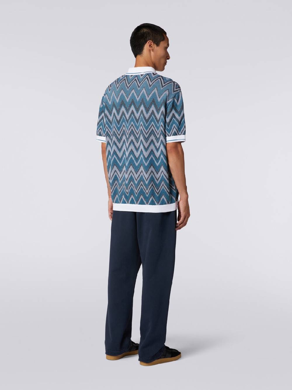 Missoni Pantaloni in felpa di cotone con logo Offerte speciali