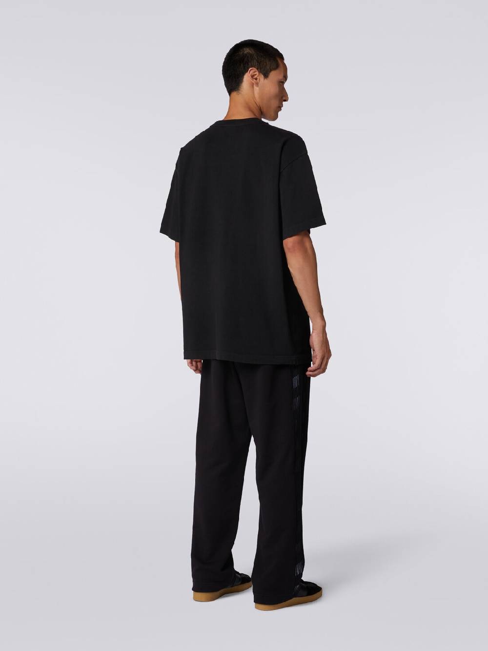 Missoni Pantaloni in felpa con logo e bande laterali in maglia Sconti VIP