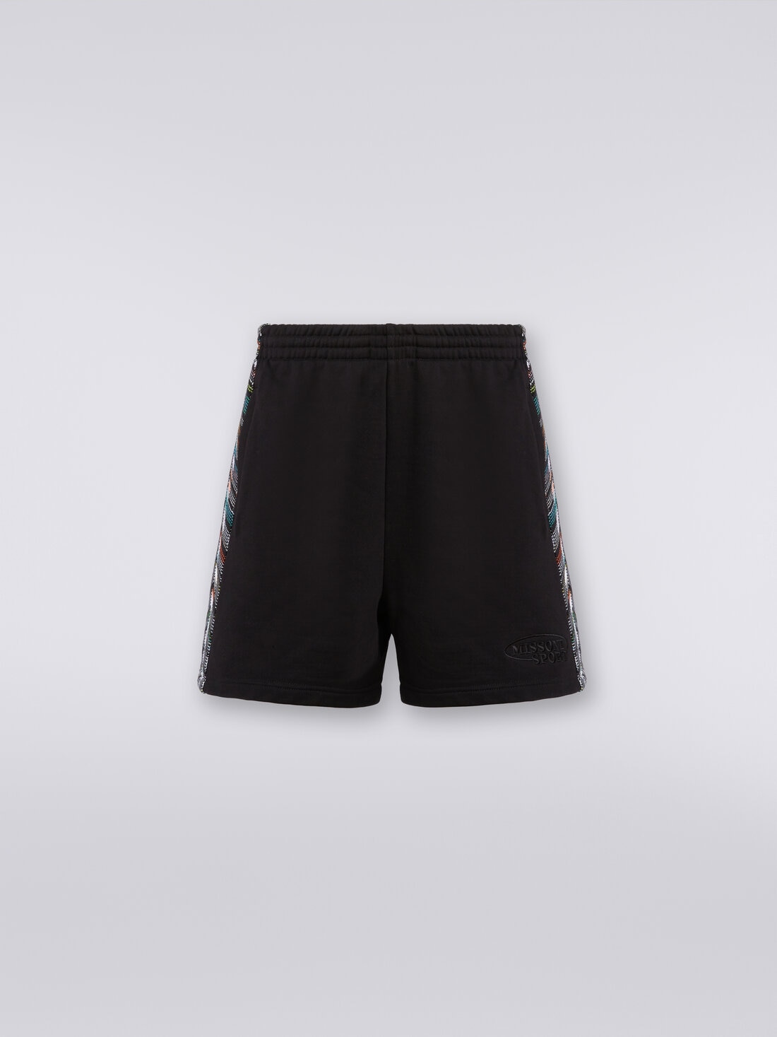 Missoni Shorts in felpa con logo e bande laterali in maglia Prezzo basso