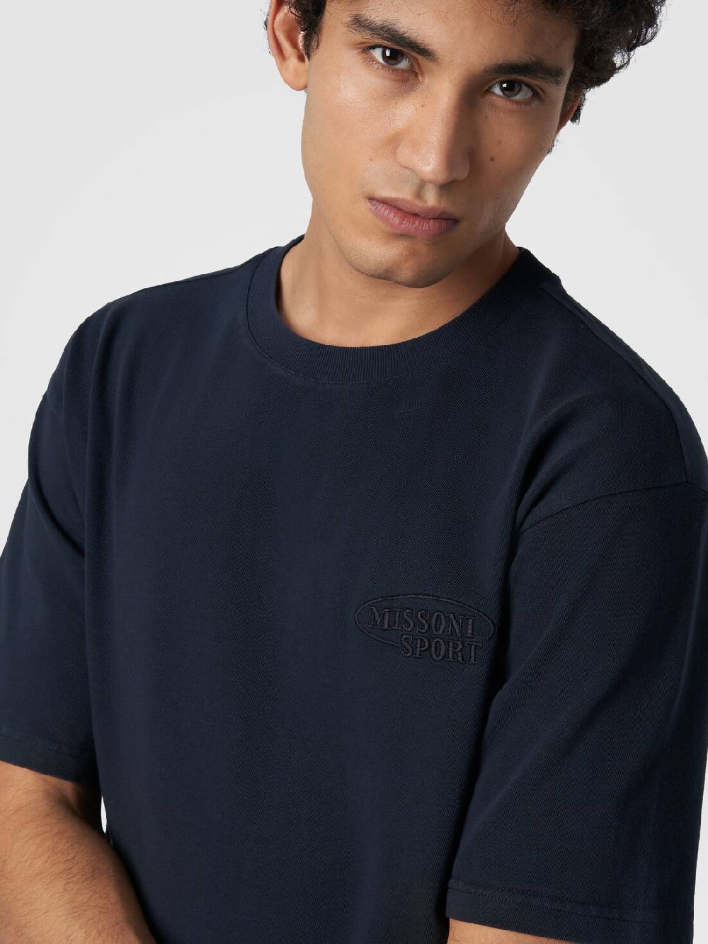 Missoni T-shirt girocollo in cotone con logo Rilascio limitato