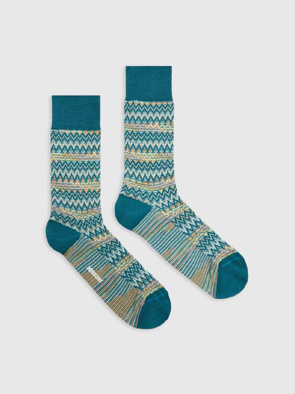 Missoni Calzini corti in misto cotone chevron Ultimi due giorni