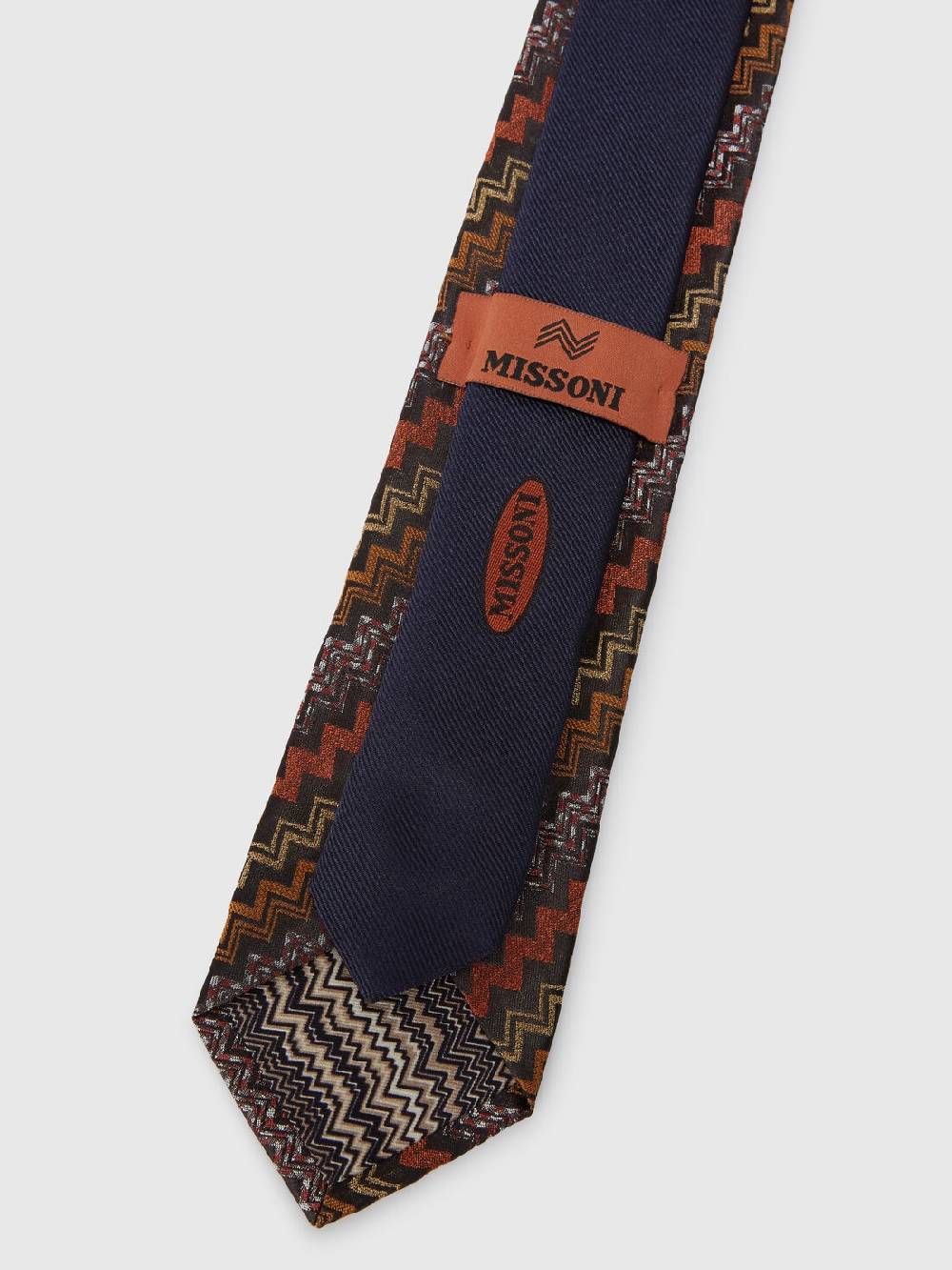 Missoni Cravatta in seta con motivo zig zag Fino al 50% di sconto