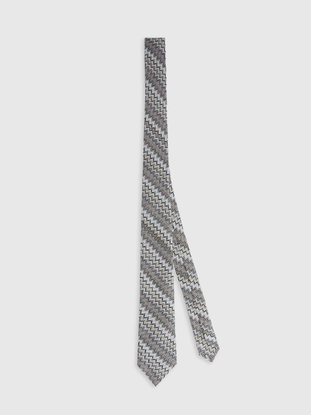 Missoni Cravatta in viscosa e cotone zig zag Offerta speciale della fabbrica