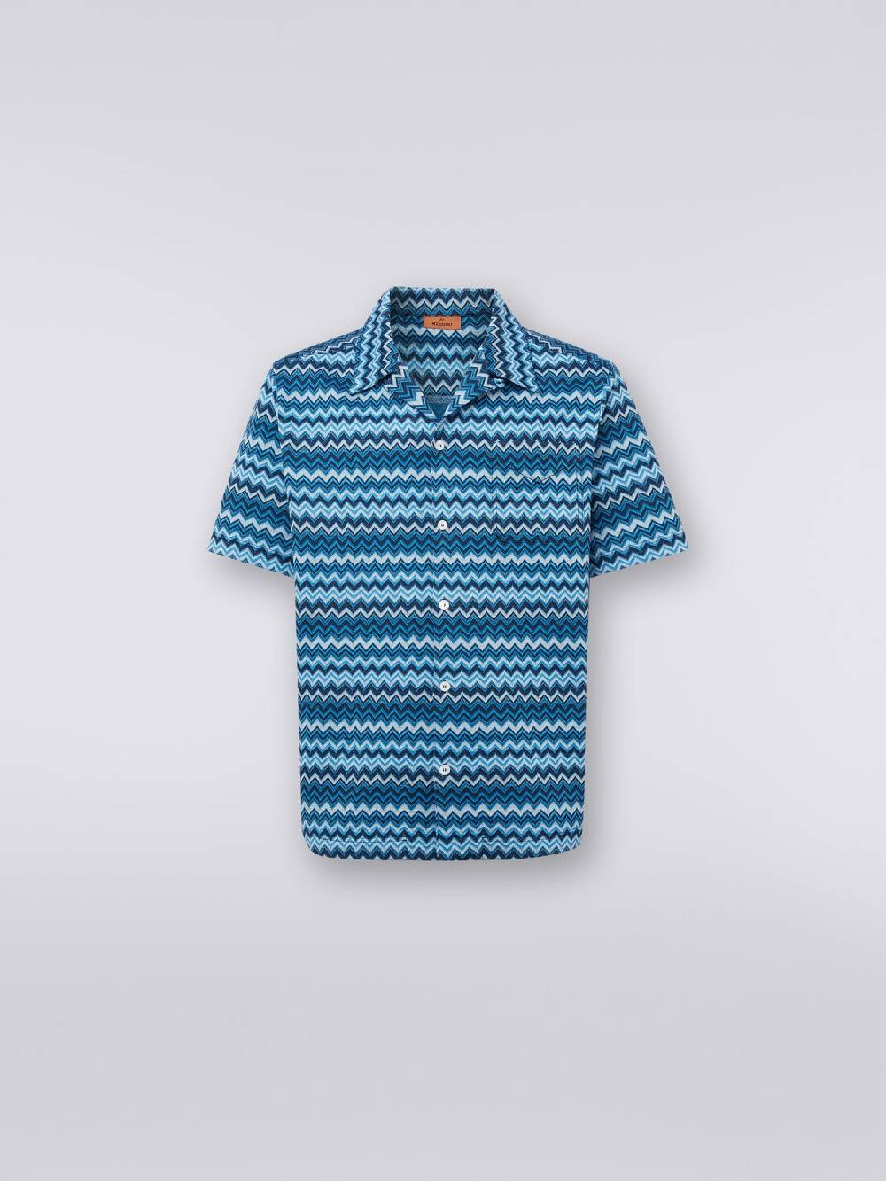 Missoni Camicia a maniche corte in jersey zig zag Black Friday Prezzi