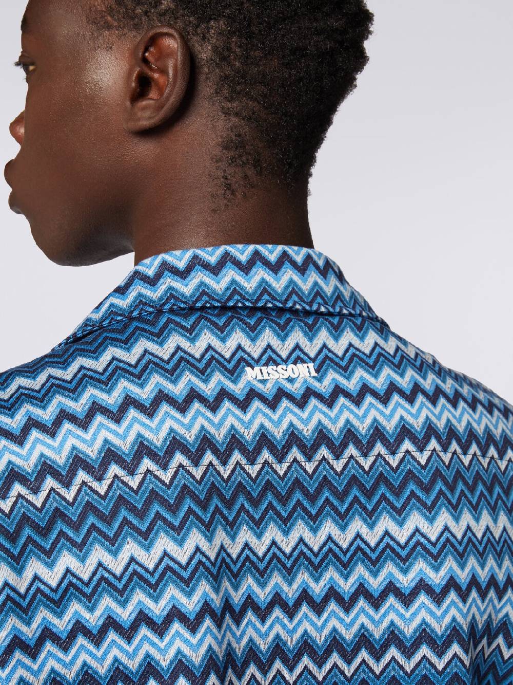 Missoni Camicia a maniche corte in jersey zig zag Black Friday Prezzi