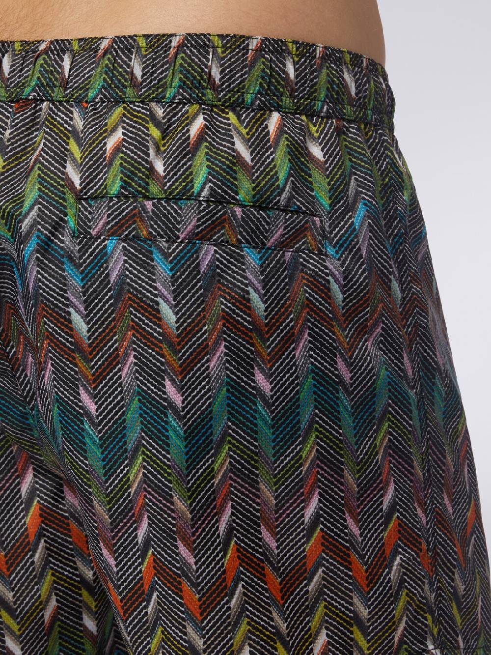 Missoni Boxer mare in nylon stampato con logo Italia