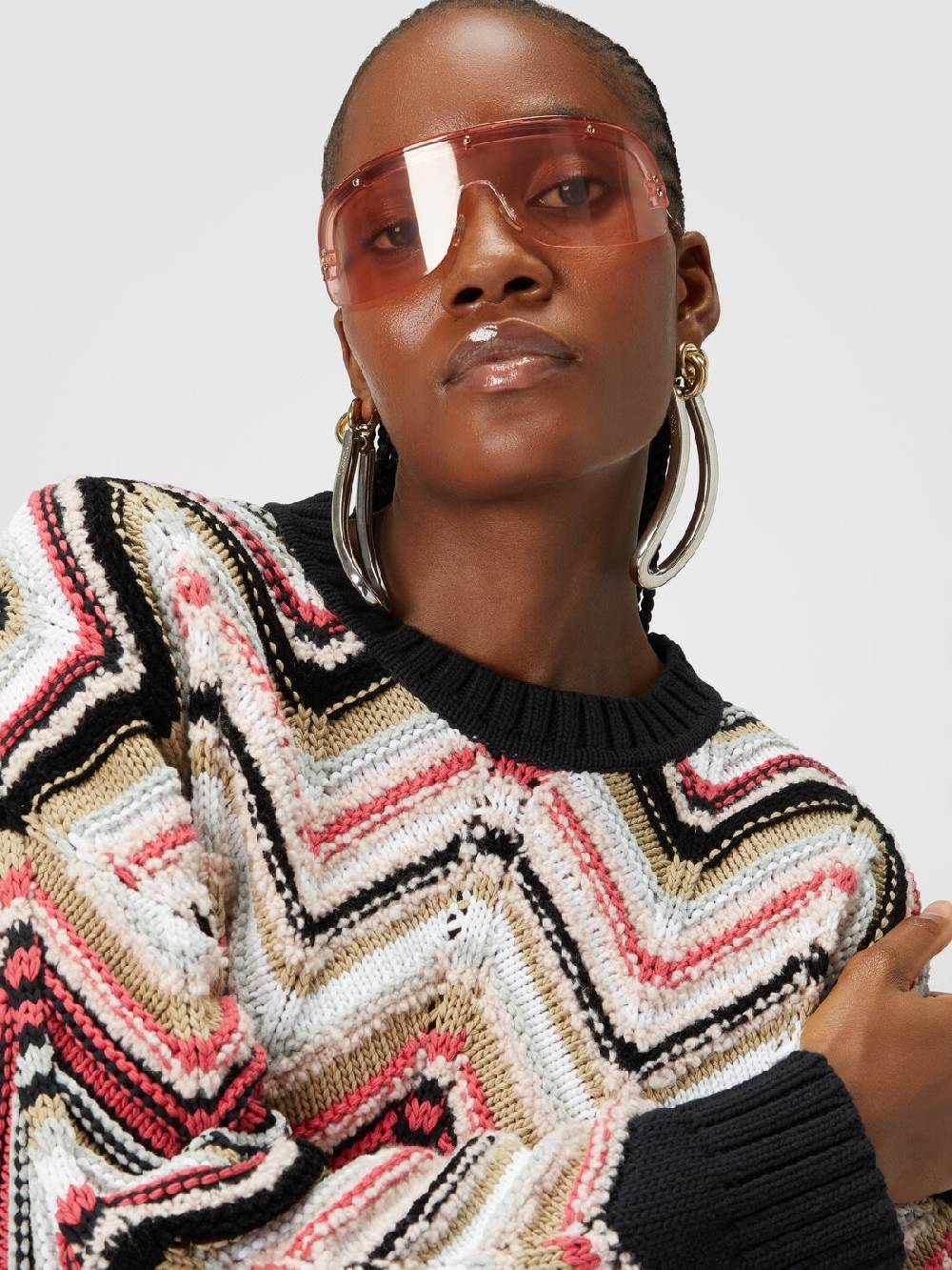 Missoni Pullover girocollo in misto lana zig zag Negozi Online