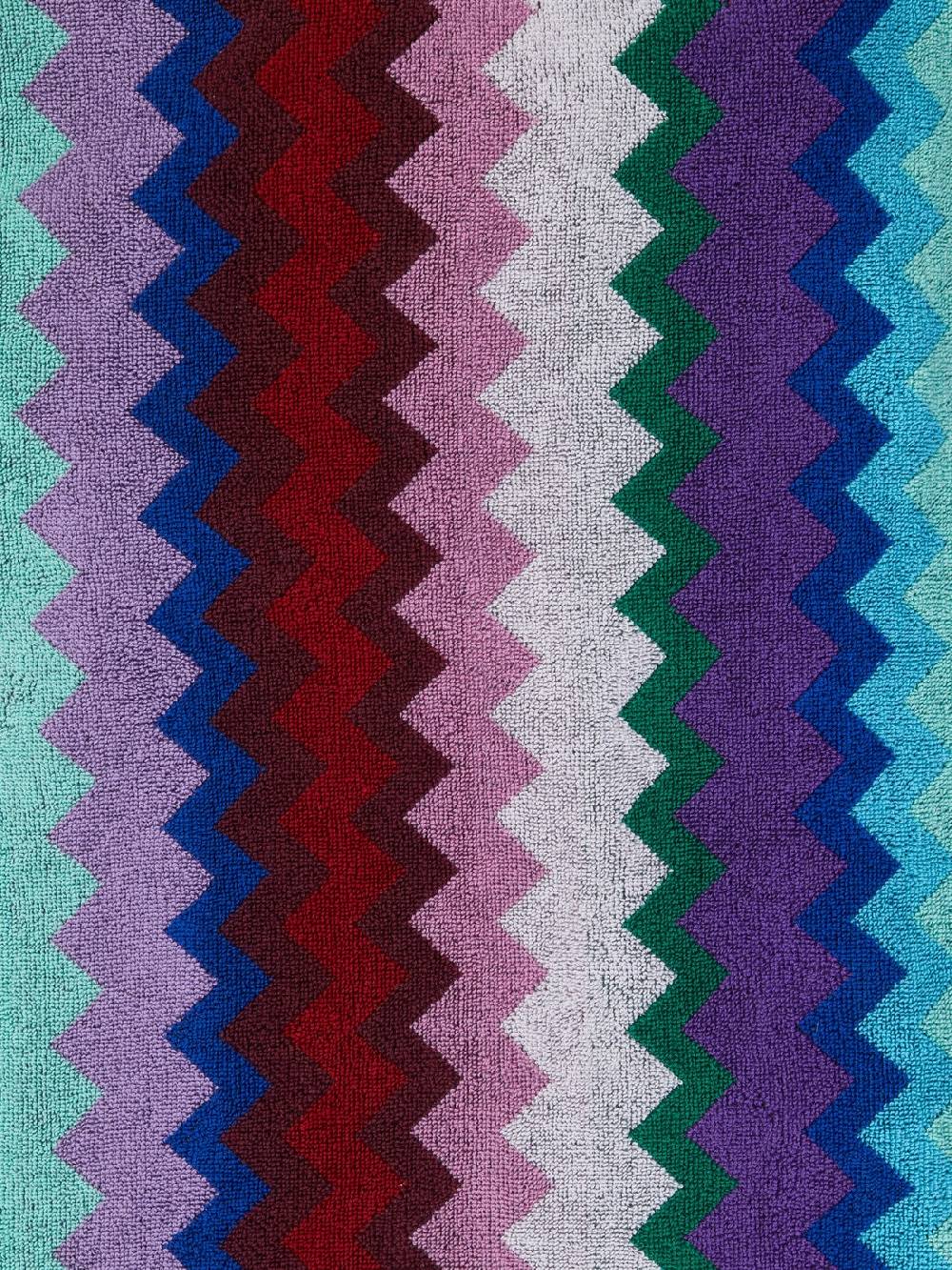 Missoni Accappatoio lungo con cappuccio Chantal in spugna di cotone chevron Fino Al -60%