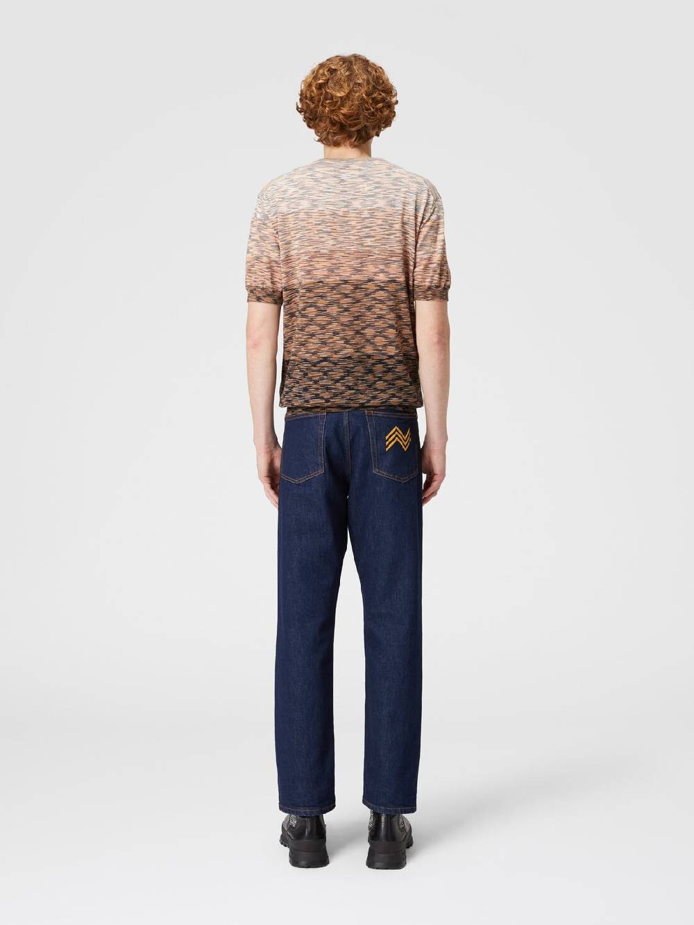Missoni T-shirt in maglia fiammata di cotone Shopping Online