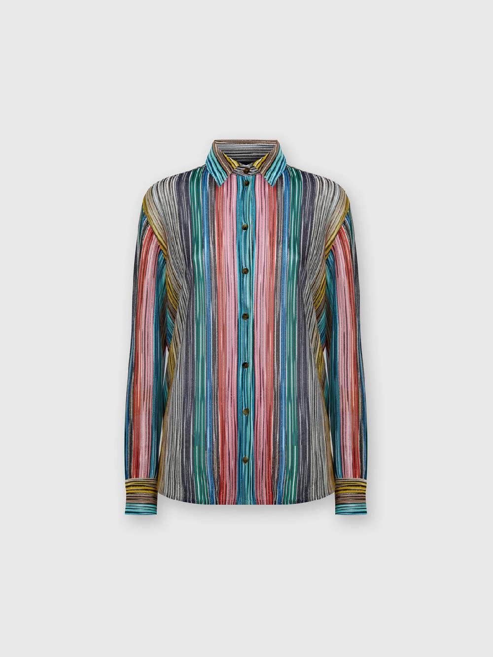Missoni Camicia in maglia a costine fiammata lamé Sottocosto