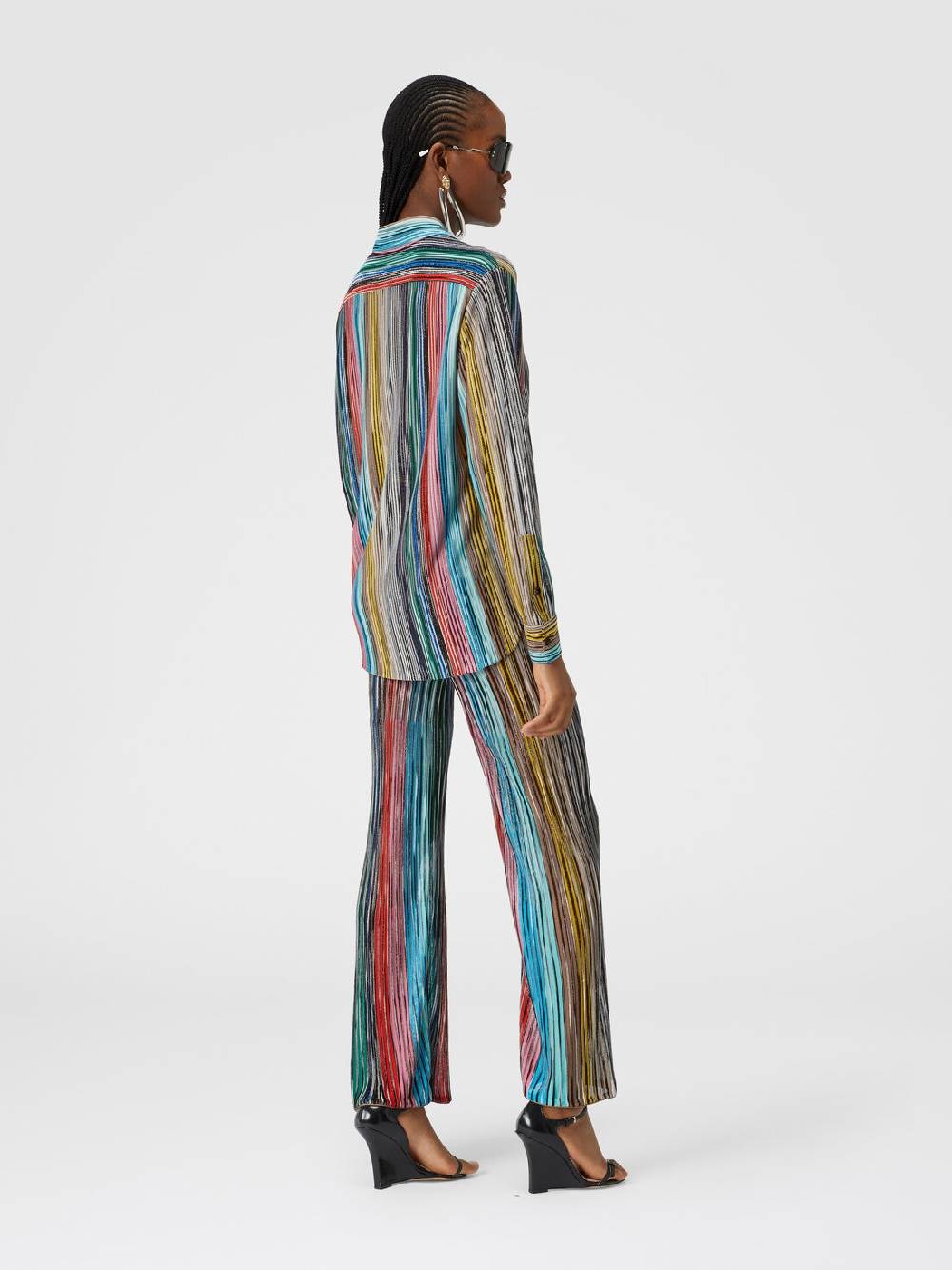 Missoni Camicia in maglia a costine fiammata lamé Sottocosto