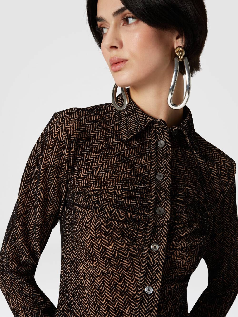 Missoni Camicia in tulle zig zag con arricciatura Convenienza