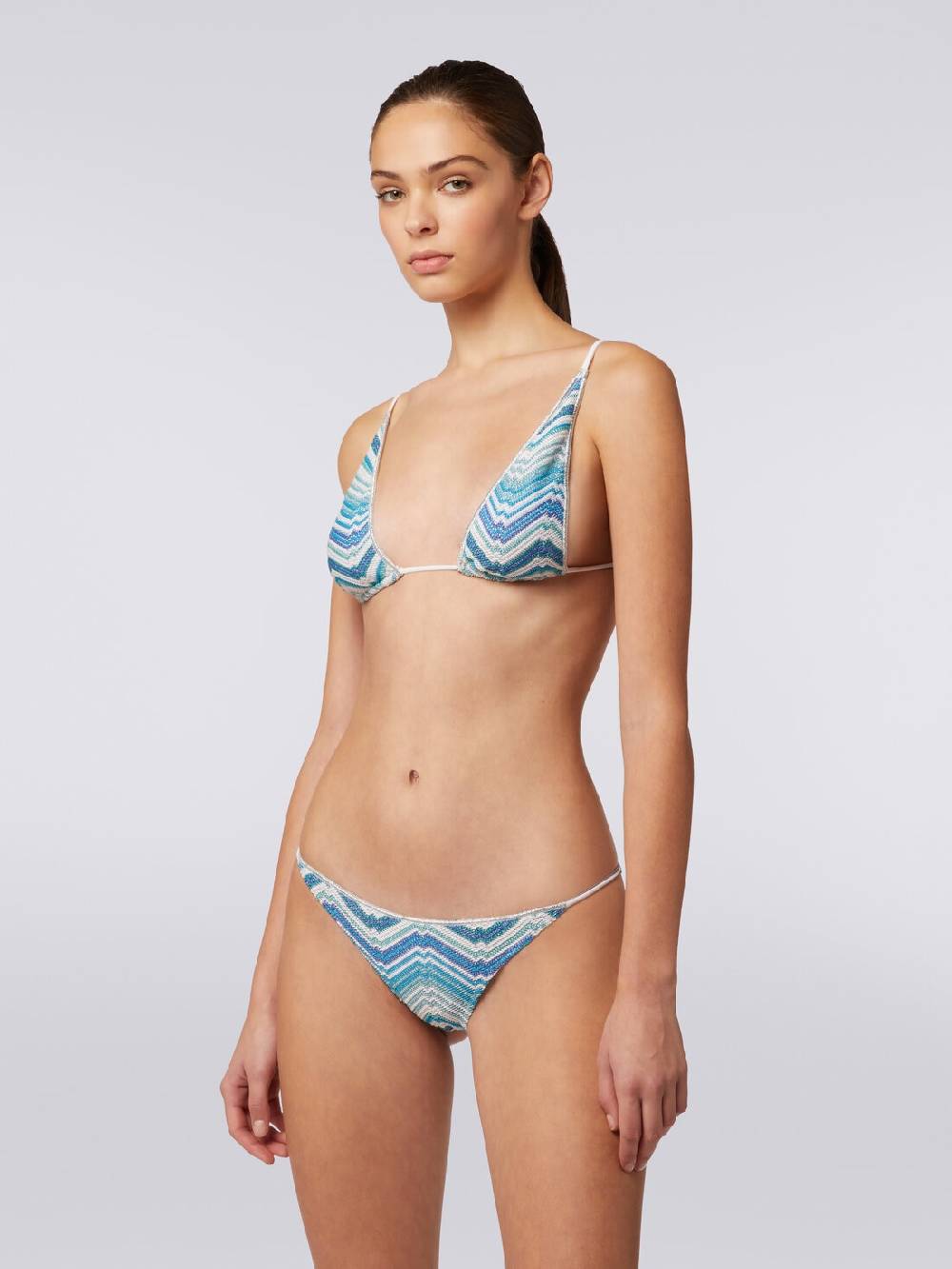 Missoni Bikini in misto viscosa chevron con lurex Economico