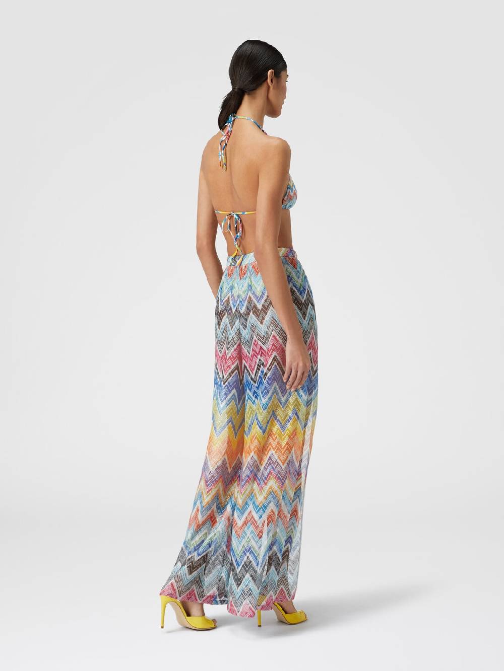 Missoni Pantapalazzo con stampa zig zag e lurex Online