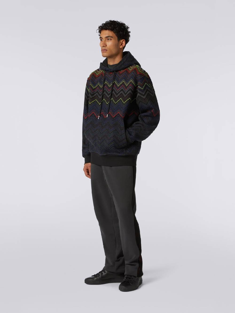 Missoni Felpa con cappuccio e tasca a marsupio in collaborazione con Mike Maignan In Vendita