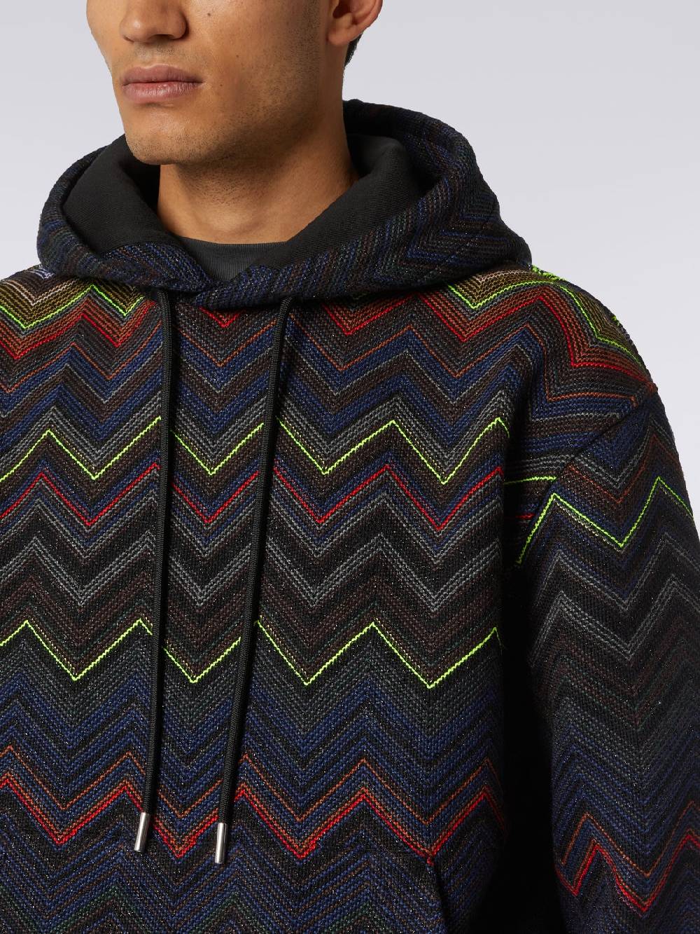 Missoni Felpa con cappuccio e tasca a marsupio in collaborazione con Mike Maignan In Vendita