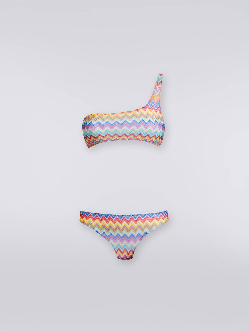 Missoni Bikini monospalla con stampa zig zag In Saldo