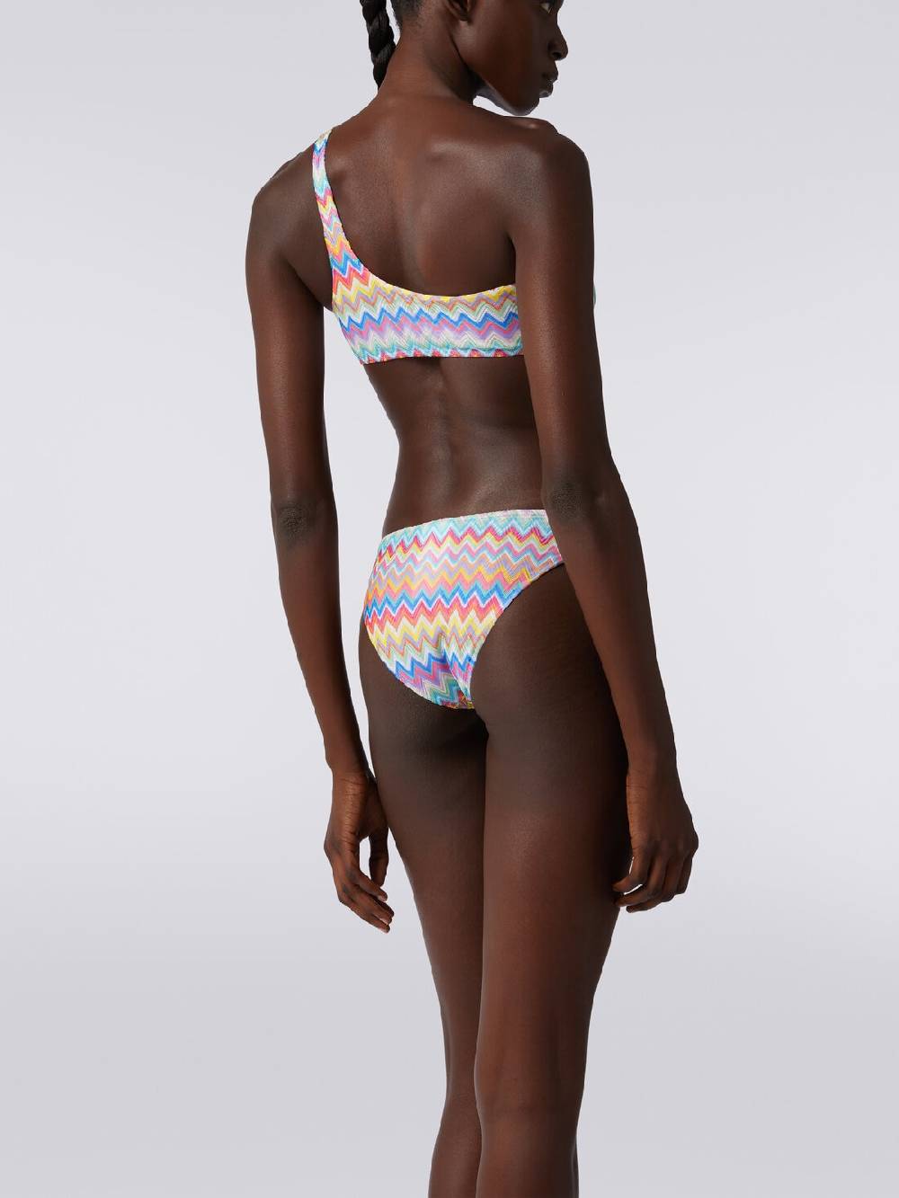 Missoni Bikini monospalla con stampa zig zag In Saldo