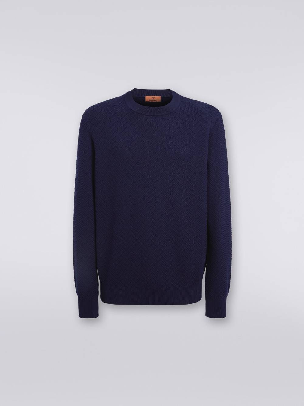 Missoni Pullover girocollo in cotone chevron