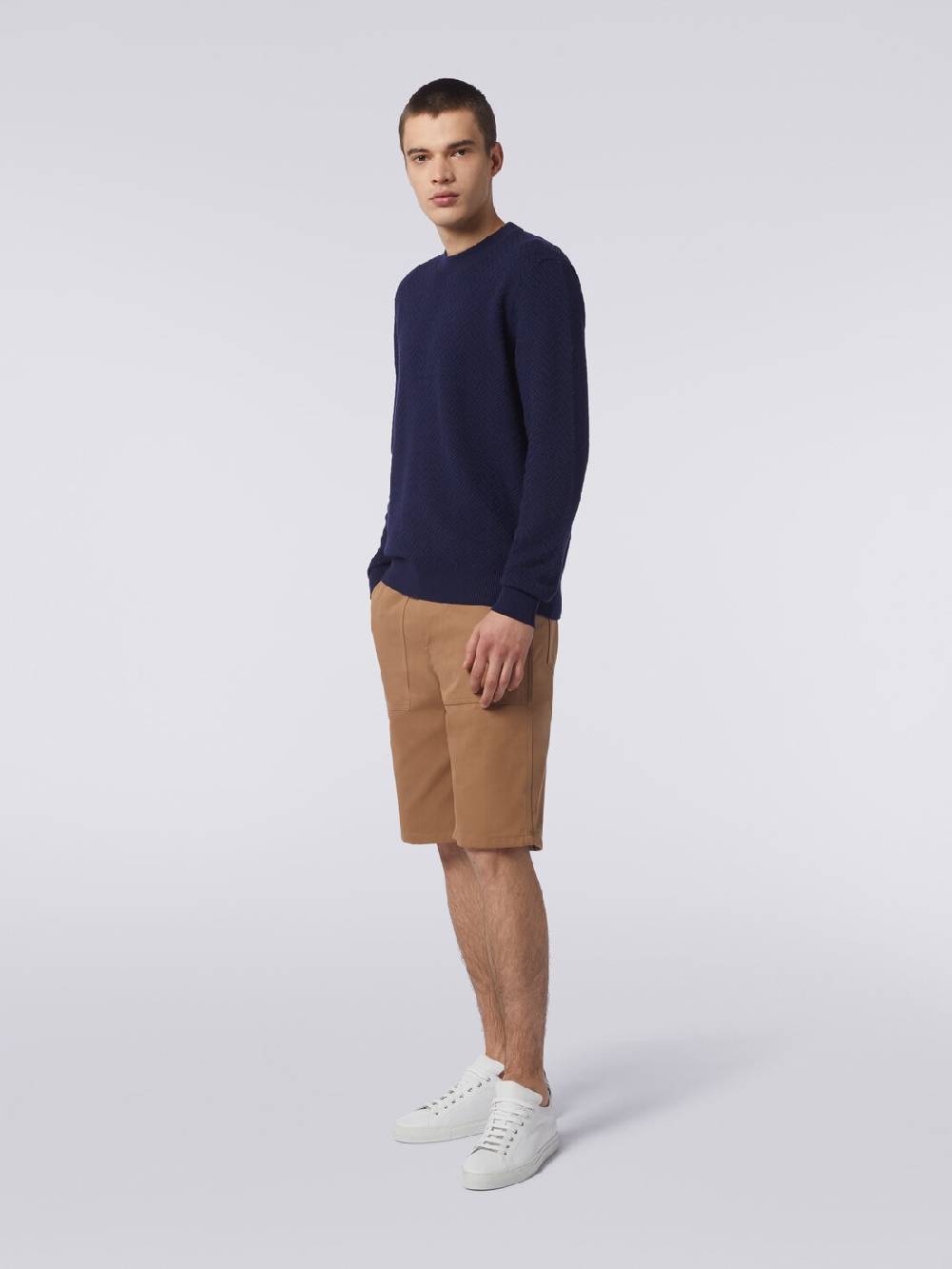 Missoni Pullover girocollo in cotone chevron Sconto di tempo limitato