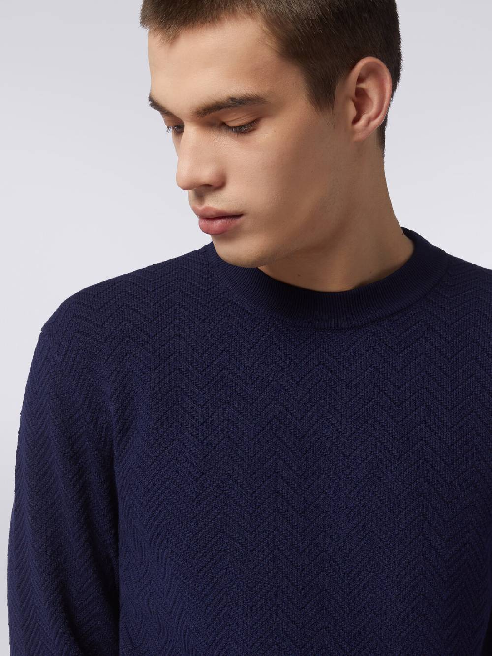 Missoni Pullover girocollo in cotone chevron Sconto di tempo limitato