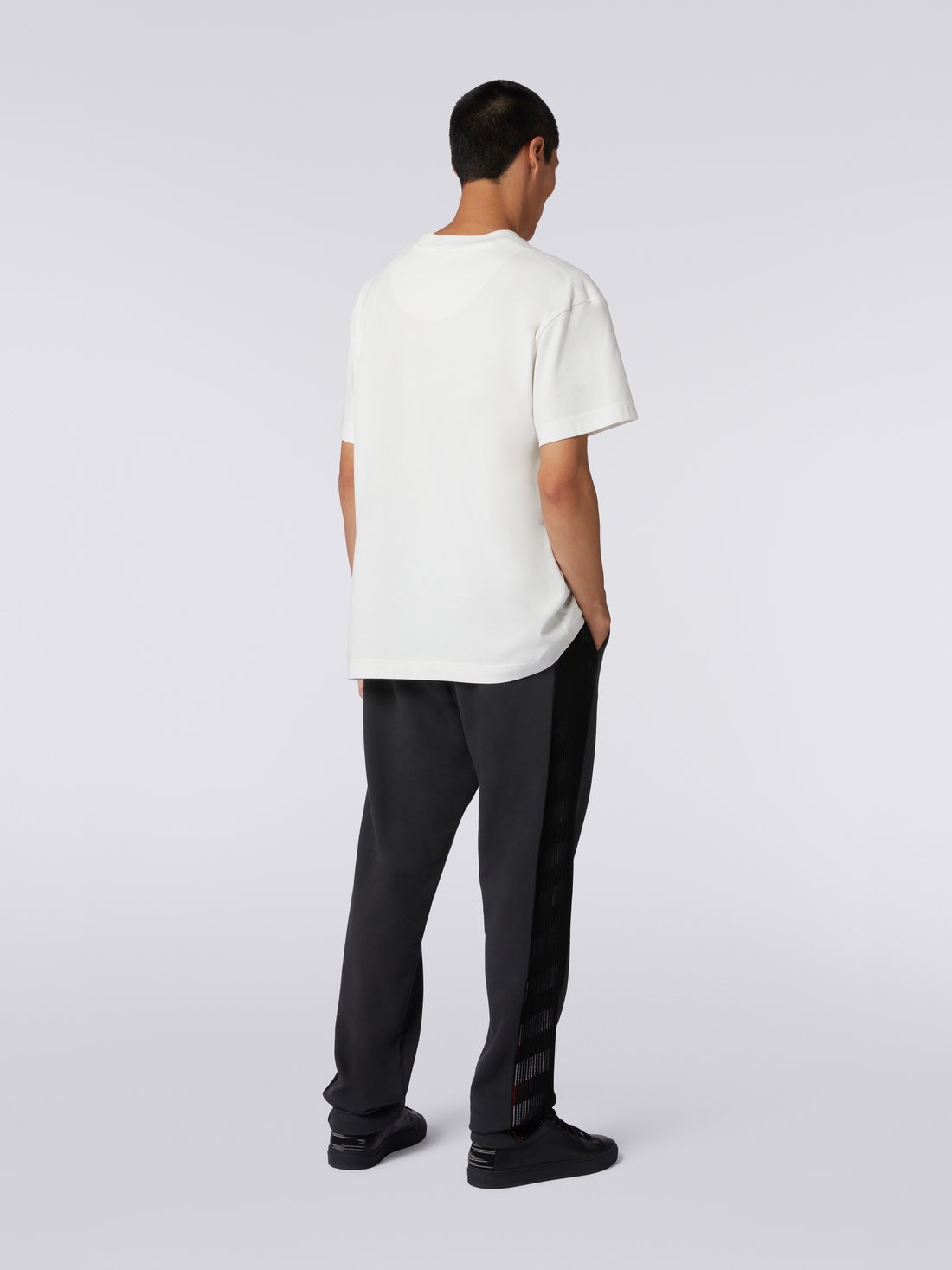Missoni Pantaloni sportivi in cotone con inserto in maglia in collaborazione con Mike Maignan Negozio online di fabbrica
