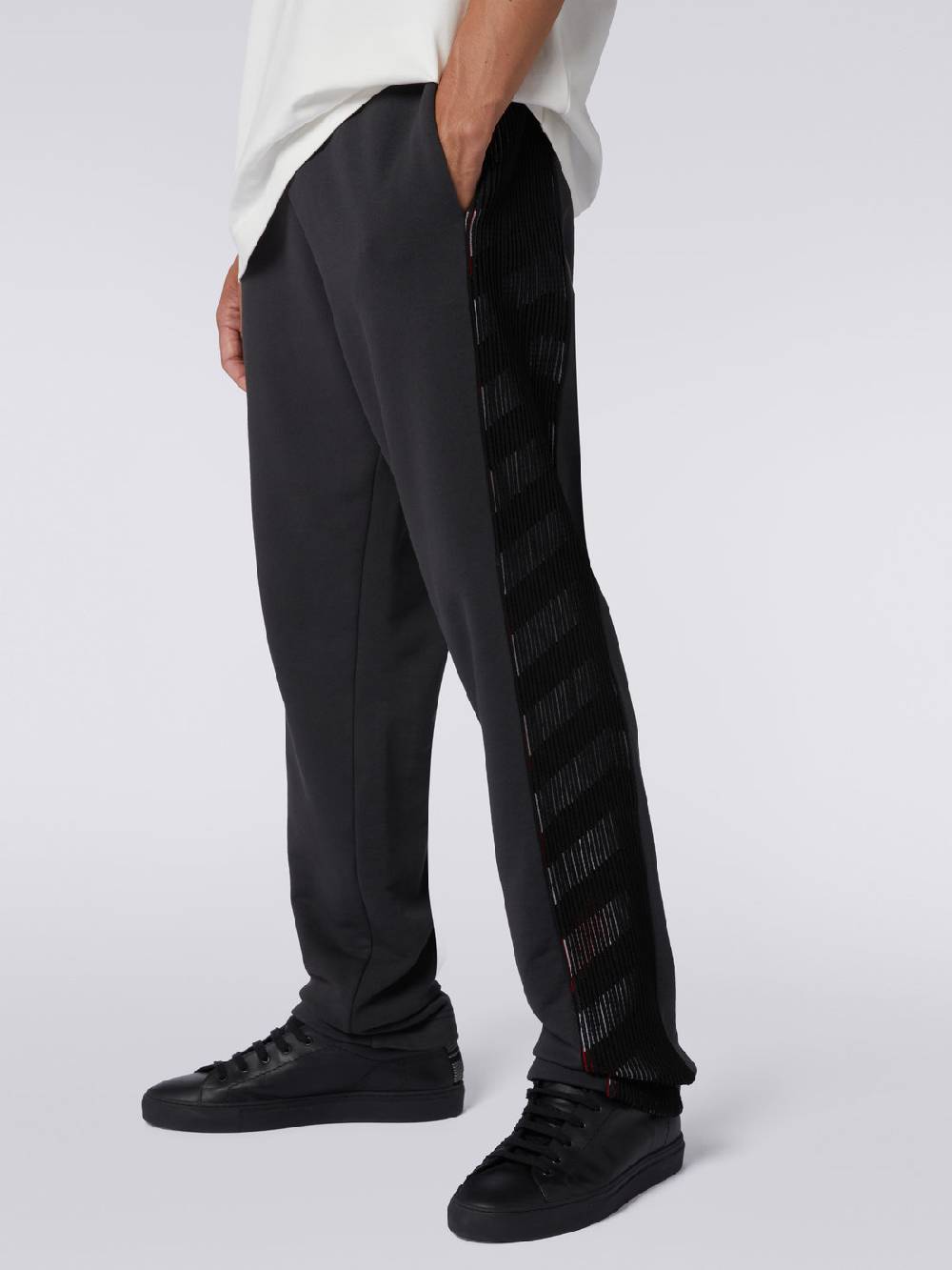 Missoni Pantaloni sportivi in cotone con inserto in maglia in collaborazione con Mike Maignan Negozio online di fabbrica