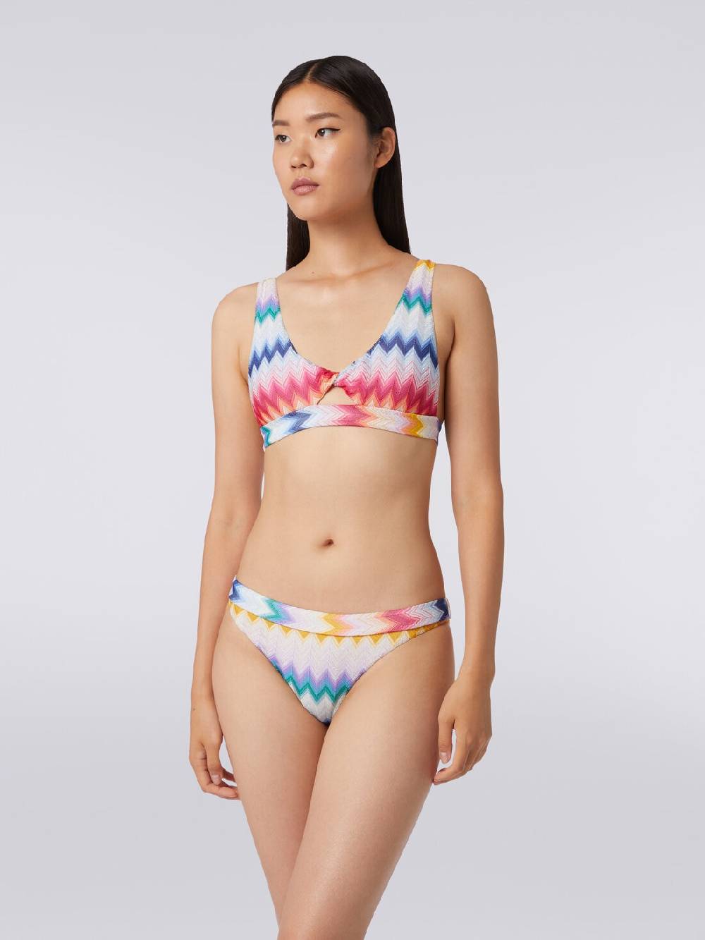 Missoni Bikini in viscosa zig zag con lurex Grande vendita
