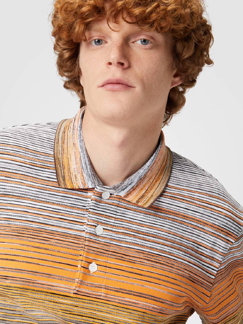 Missoni Polo in piquet di cotone fiammato Shopping online