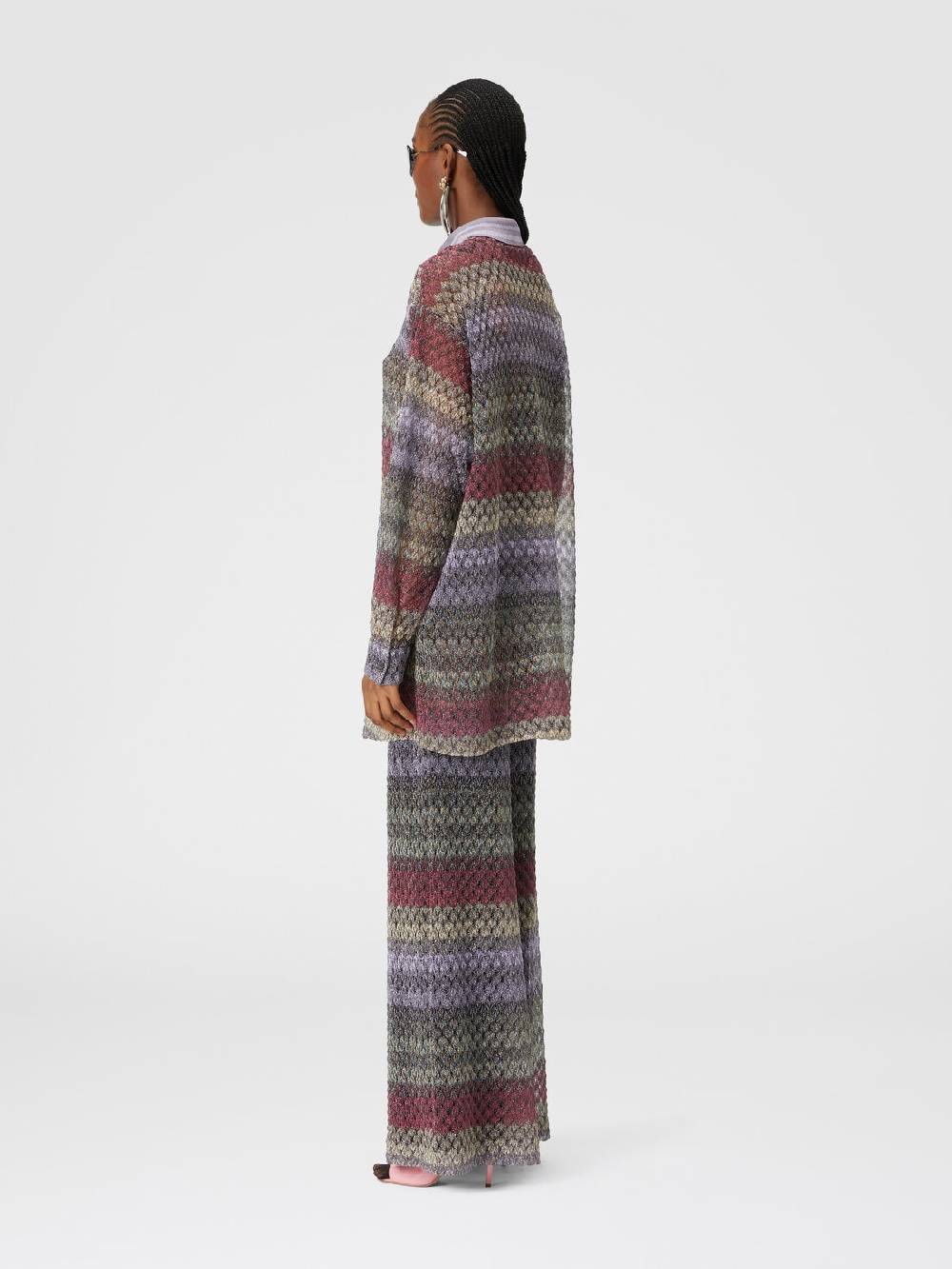 Missoni Pantapalazzo con motivo pizzo lamé Vendite stagionali