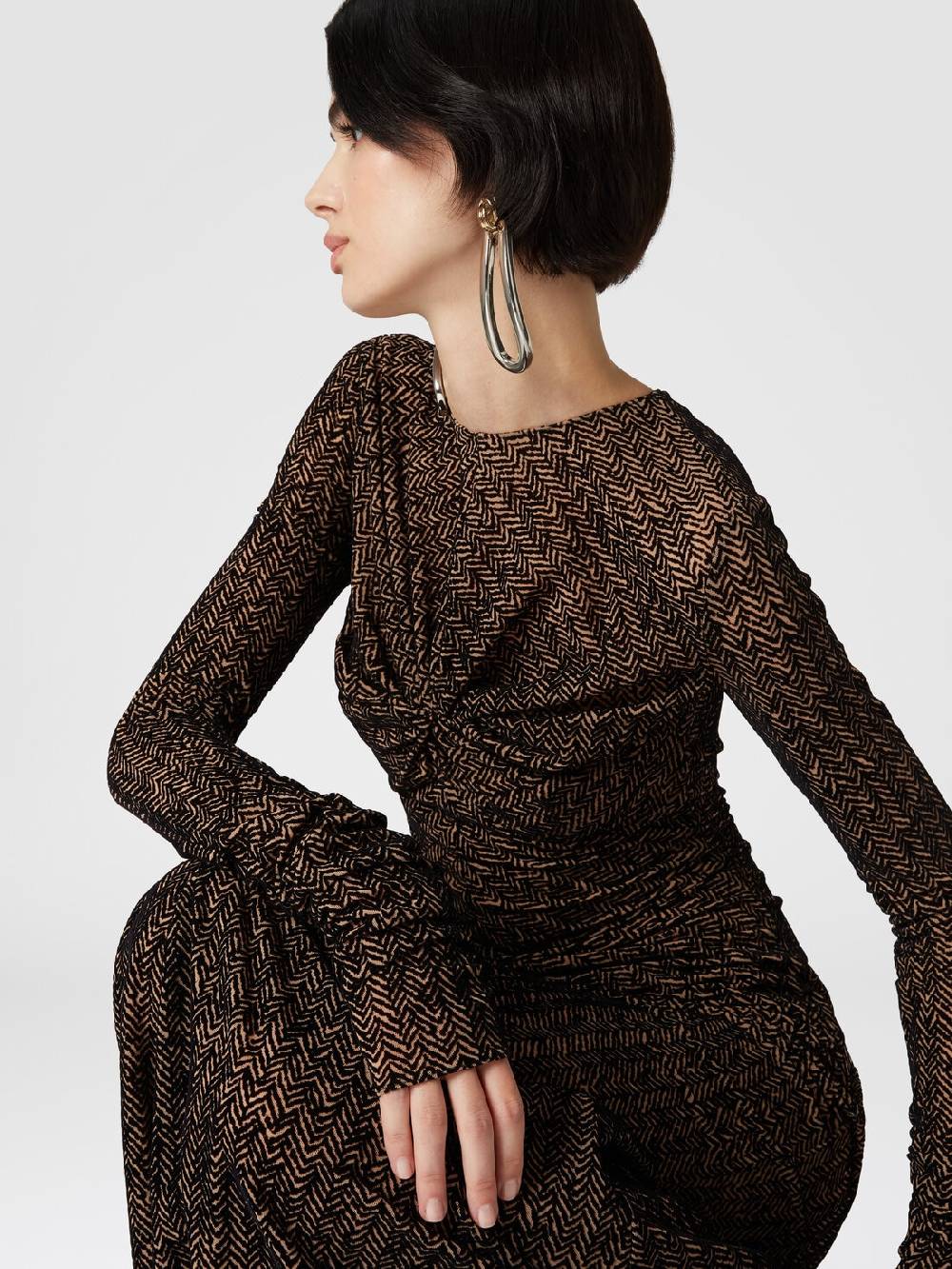 Missoni Abito lungo in tulle con arricciature Black Friday